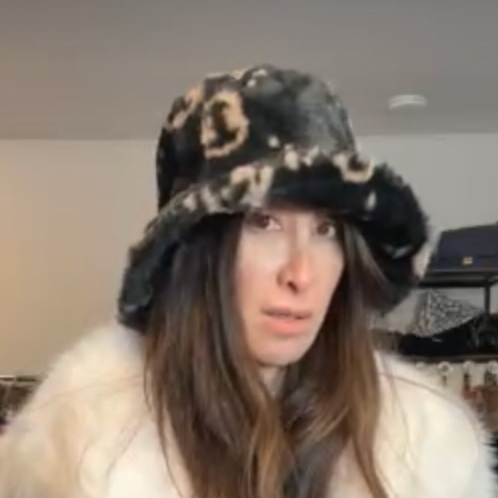 Faux Fur Fabulous Plaid Bucket Hat